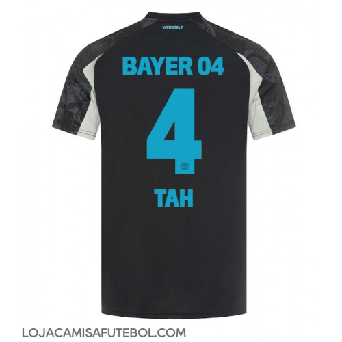 Camisa de Futebol Bayer Leverkusen Jonathan Tah #4 Equipamento Alternativo 2024-25 Manga Curta